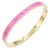 Gold-Plated-Stainless-Steel-Fuchsia-Color-Hinged-Bangle-Bracelets.-Gold
