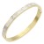 Gold-Plated-Stainless-Steel-White-Color-Hinged-Bangle-Bracelets-Gold White