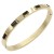 Stainless-Steel-With-Gold-Plated-Hinged-Bangle-Bracelets-Black-Color-Gold Black