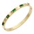 Stainless-Steel-With-Gold-Plated-Hinged-Bangle-Bracelets.-Emerald-Green-Ston-Color-Gold Green