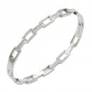 Stainless Steel with CZ stone Bangle Bracelet