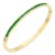 Gold-Plated-Stainless-Steel-With-Green-Color-Stone-Hinged-Bangle-Bracelets-Gold Green
