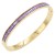 Gold-Plated-Stainless-Steel-With-Purple-Color-CZ-Bangle-Bracelets-Gold Purple