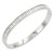 Stainless-Steel-With-Clear-CZ--Bangle-Bracelets-Rhodium Clear
