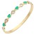 Gold-Plated-Stainless-Steel-w/-Turquoise-Heart-Bracelets-Gold Turquoise