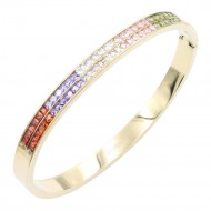 Gold Plated Stainless Steel With Multi Color Bracelets