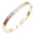 Gold-Plated-Stainless-Steel-With-Multi-Color-Bracelets-Gold Multi-Color
