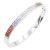 Stainless-Steel-With-Multi-Color-Stone-Bracelets-Rhodium Multi-Color