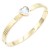 Gold-Plated-with-Clear-Stone-Stainless-Steel-Bracelets-Gold Clear