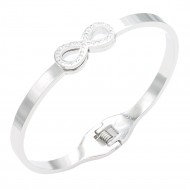 Infinity Stainless Steel Bangle Bracelets