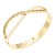 Gold-Plated-With-Clear-CZ-Stainless-Steel-Bangle-Bracelet-Gold