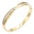 Gold-Plated-With-Clear-CZ-Stainless-Steel-Bangle-Bracelet-Gold