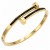 Gold-Plated-Stainless-Steel-with-Black-Color-stone-Hinged-Bangle-Bracelets.-Gold