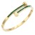 Gold-Plated-Stainless-Steel-with-Green-Color-stone-Hinged-Bangle-Bracelets.-Gold
