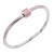 Stainless-Steel-Pink-Color-Hinged-Bangle-Bracelets.-Rhodium