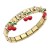 Gold-Plated-With-Cherry-Stainless-Steel-Bracelets-Gold