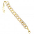 Cuban Chain Link Gold Color Bracelets