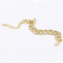 Cuban Chain Link Gold Color Bracelets