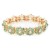 Gold-Plated-With-Green-Clear-Stretch-Bracelets-Gold Green