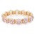 Gold-Plated-With-Pink-Clear-Stretch-Bracelets-Gold Pink