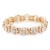 Gold-Plated-With-White-Clear-Stretch-Bracelets-Gold White