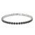 Rhodium-Plated-With-All-Black-7"-Round-CZ-4mm-CZ-Bracelets-Rhodium