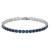 Rhodium-Plated-With-All-Blue-7"-Round-CZ-4mm-CZ-Bracelets-Rhodium
