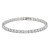 Rhodium-Plated-With-All-Clear-7"-Round-CZ-4mm-CZ-Bracelets-Rhodium Clear