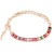 7-inch-long-Gold-Plated-With-Multi-Color-CZ-Chain-Bracelets-Gold Multi-Color