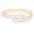 Gold-Plated-With-Clear-Oval-CZ-Cuff-Bracelets-Gold Clear