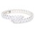 Rhodium-Color-With-Clear-Oval-CZ-Cuff-Bracelets-Rhodium Clear