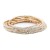 Gold-Plated-With-Clear-Crystal-Bracelet,-12-Strands-Gold