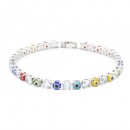 Gold Plated With 4mm Evil Eye Tennis 7" Bracelets Gold Plated With 4mm Evil Eye Tennis 7" Bracelets