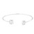 Rhodium-Color-With-Clear--CZ-Cuff-Bracelets-Rhodium