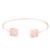 Rose-Gold--Plated-With-Cubic-Zirconia-Cuff-Bracelets-Rose Gold