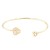 Gold--Plated-With-Cubic-Zirconia-Cuff-Bracelets-Gold