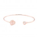 Gold  Plated With Cubic Zirconia Cuff Bracelets