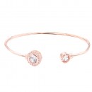 Gold  Plated With Cubic Zirconia Cuff Bracelets