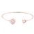 Rose-Gold--Plated-With-Cubic-Zirconia-Cuff-Bracelets-Rose Gold