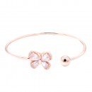 Gold  Plated With Cubic Zirconia Cuff Bracelets