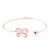 Rose-Gold--Plated-With-Cubic-Zirconia-Cuff-Bracelets-Rose Gold