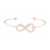 Rose-Gold--Plated-With-Cubic-Zirconia-Cuff-Bracelets-Rose Gold