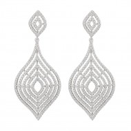 Silver Tone CZ1052-SV Silver-Tone-CZ1052-SV