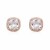 Rose-Gold-Plated-with-Clear-Square-Cubic-Zirconia-Stub-Earrings-Rose Gold
