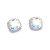 Rhodium-Plated-with-AB-Square-Cubic-Zirconia-Stub-Earrings-Silver AB