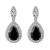 Rhodium-Plated-With-Black-Teal-Dangle-and-Drop-Cubic-Zirconia-Earrings-Black