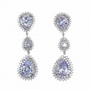 Rhoidum Plated With Cubic Zirconia Dangle and Drop Earrings