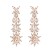 Rose-Gold-Plated-with-Clear-Cubic-Zirconia-Dangle-Earrings-Rose Gold