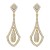 Gold-Plated-with-Cubic-Zirconia-Bridal-Earrings-Gold