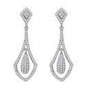 Gold Plated with Cubic Zirconia Bridal Earrings